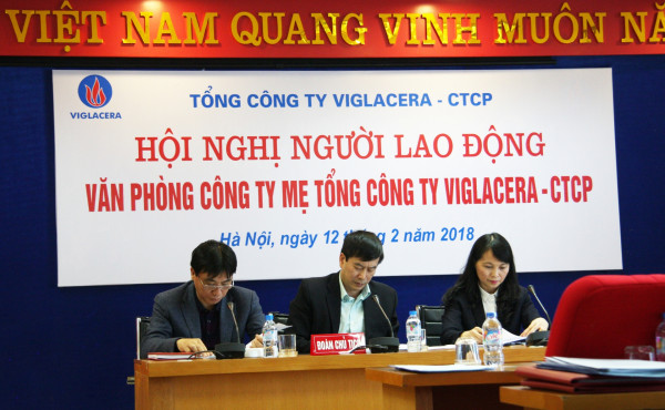 Viglacera Corporation - JSC held the Employee Representative Conference 2018 at the office of the parent company